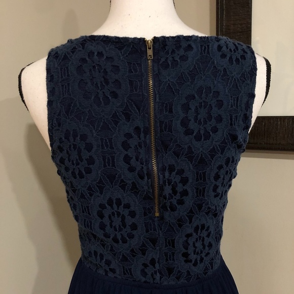 *REWIND* Navy Blue Sleeveless Sheath Dress Size Large - Picture 5 of 6